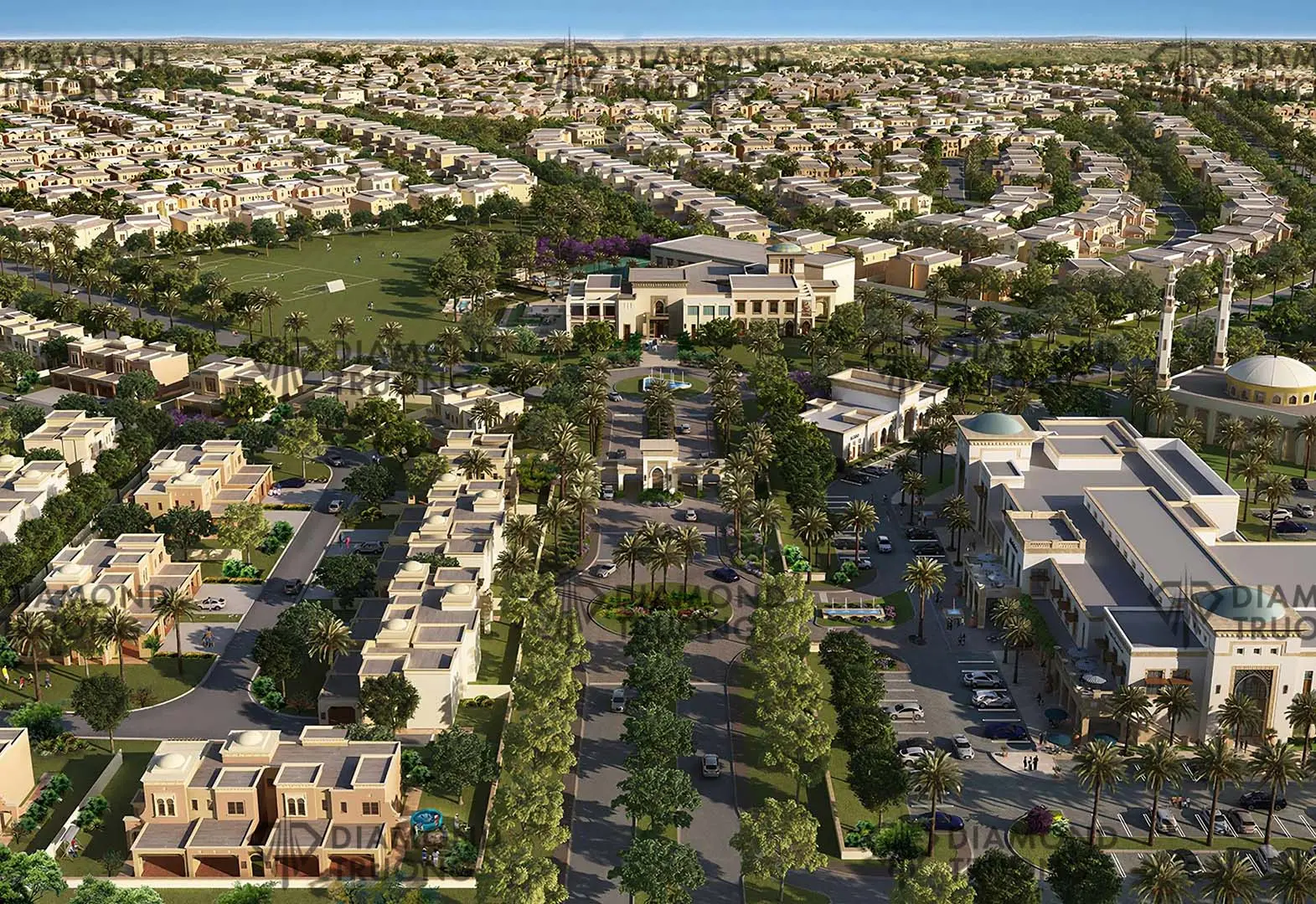 Arabian Ranches aerial view