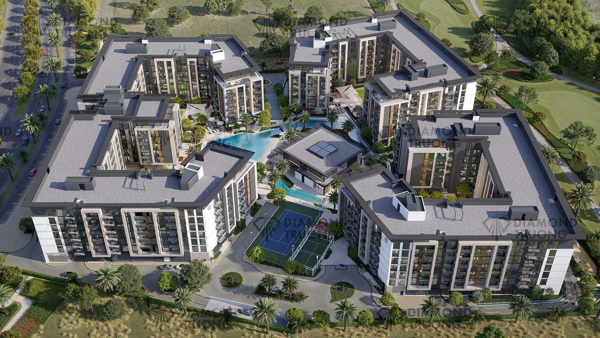 Belgravia Gardens Aerial View
