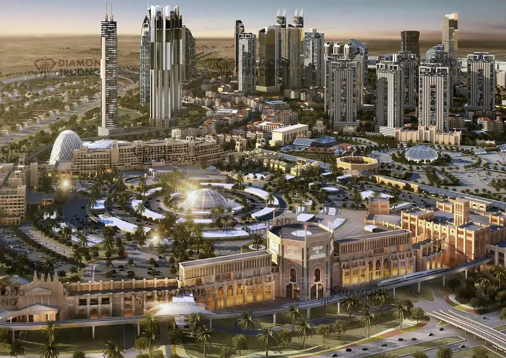 Dubailand Aerial View