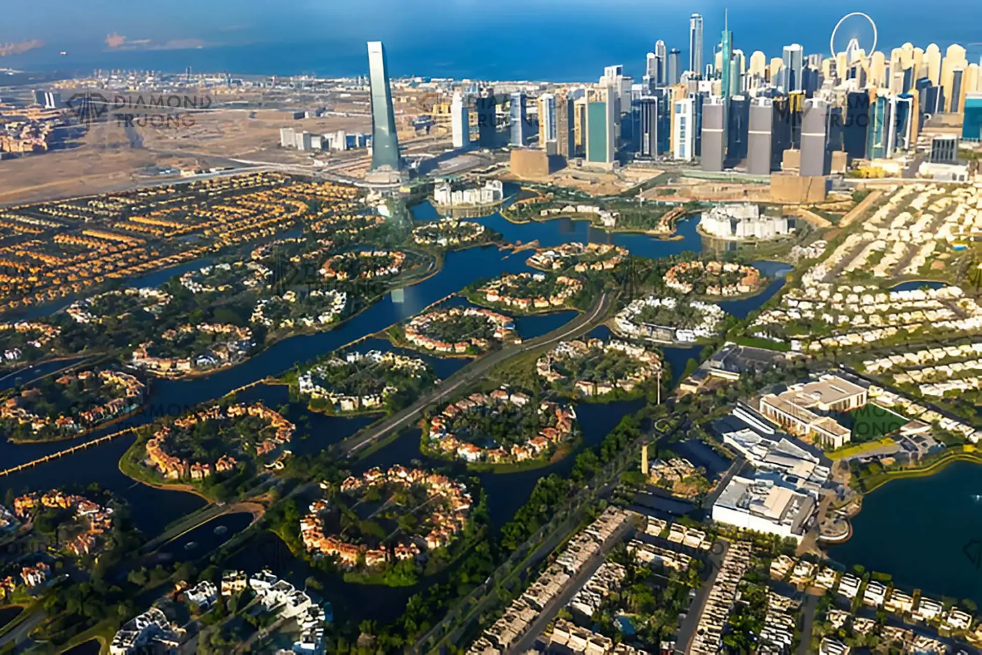 Jumeirah Islands Aerial view