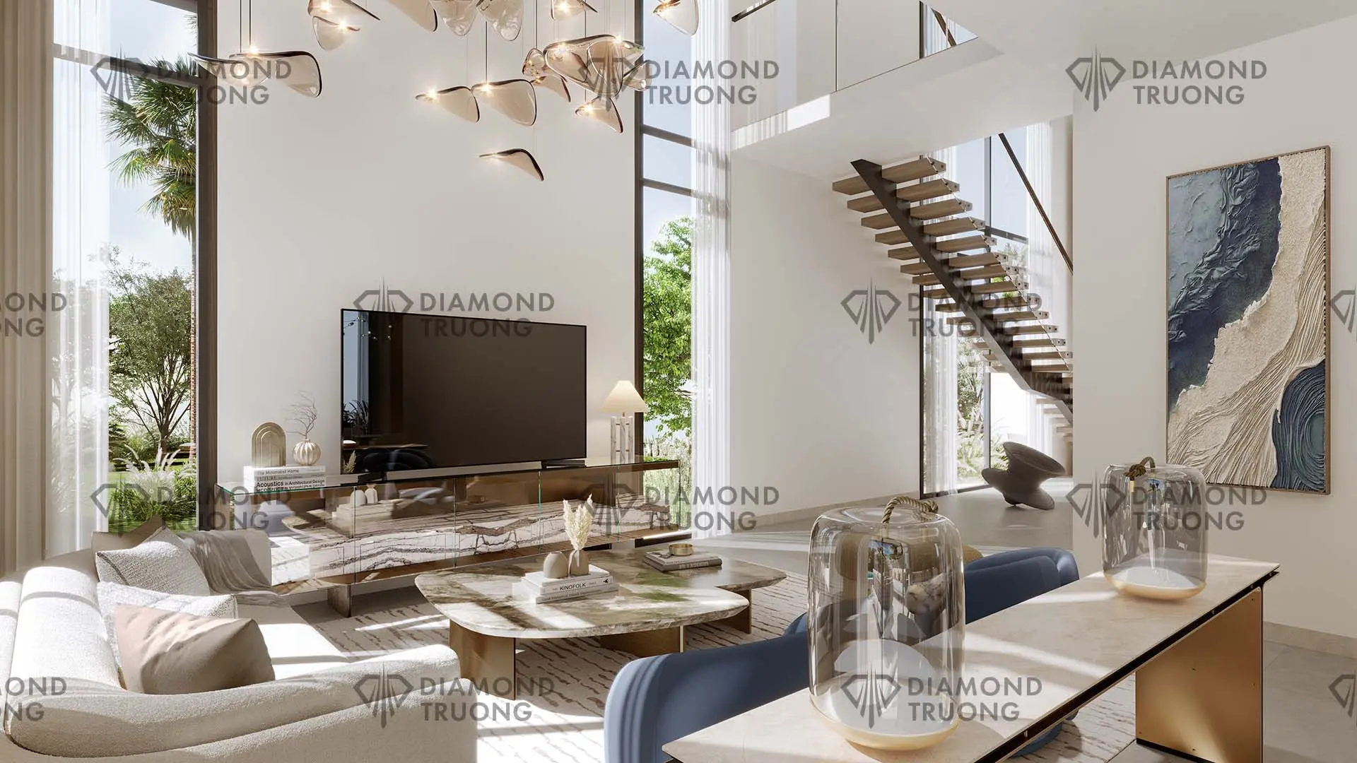 Nad Al Sheba Gardens Living Room