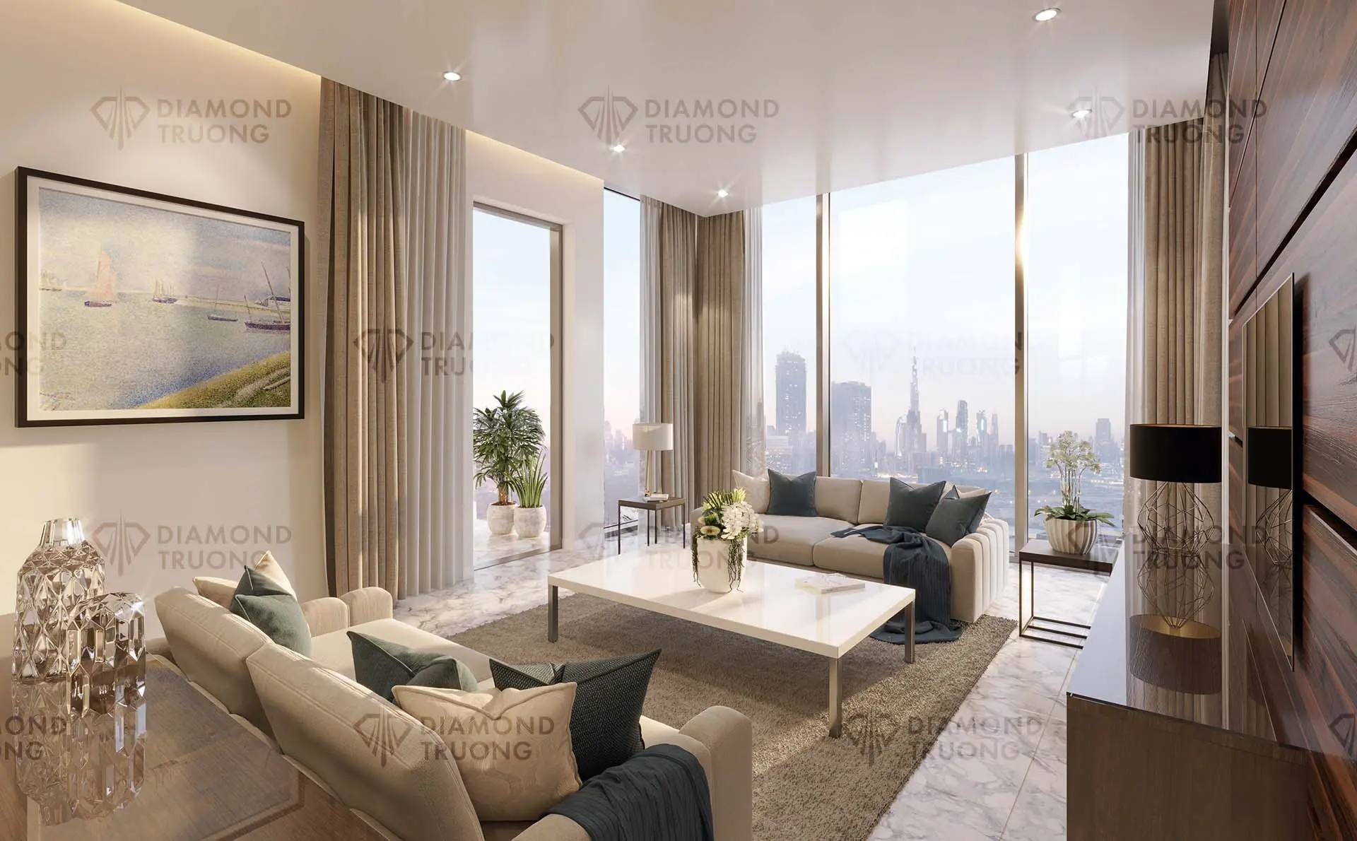 One Park Avenue Living Room