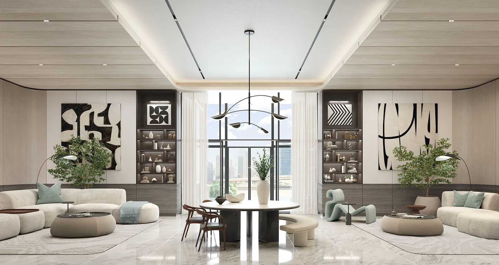 One River Point Lobby Lounge