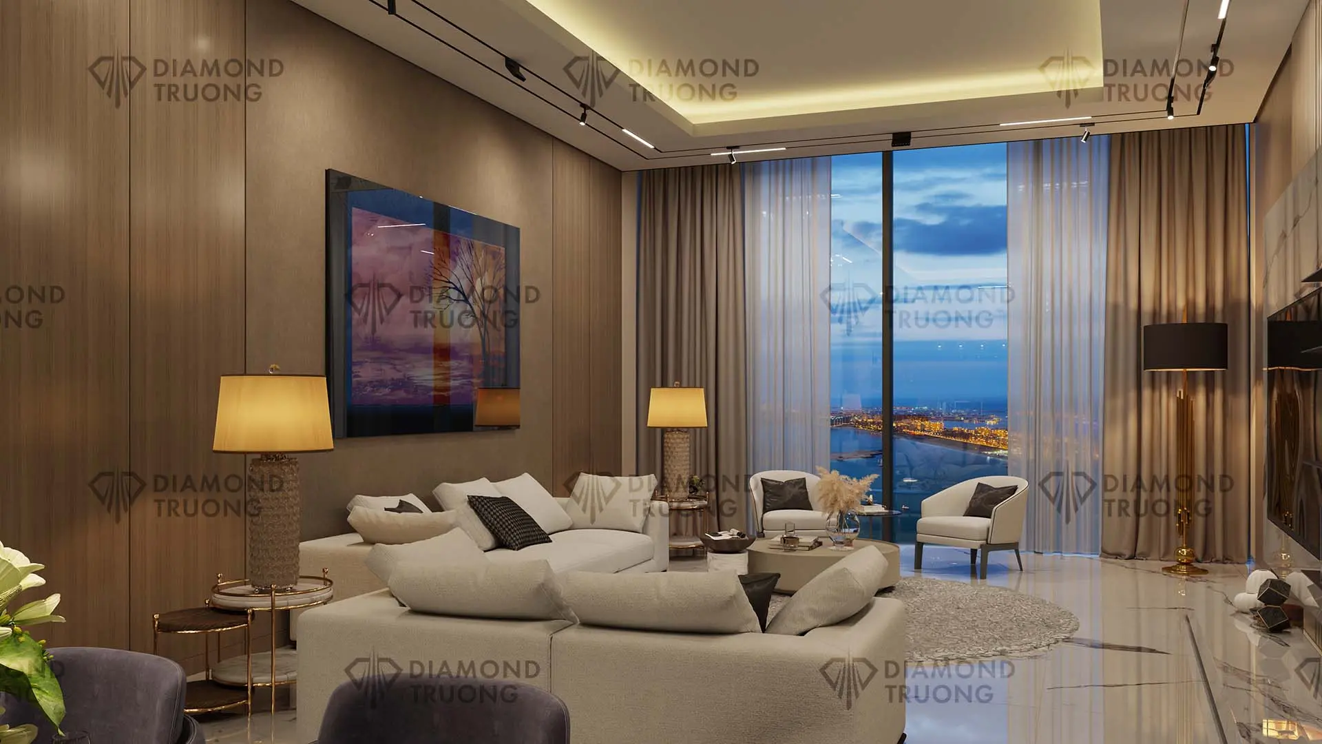 Sobha Seahaven Tower A Living Room