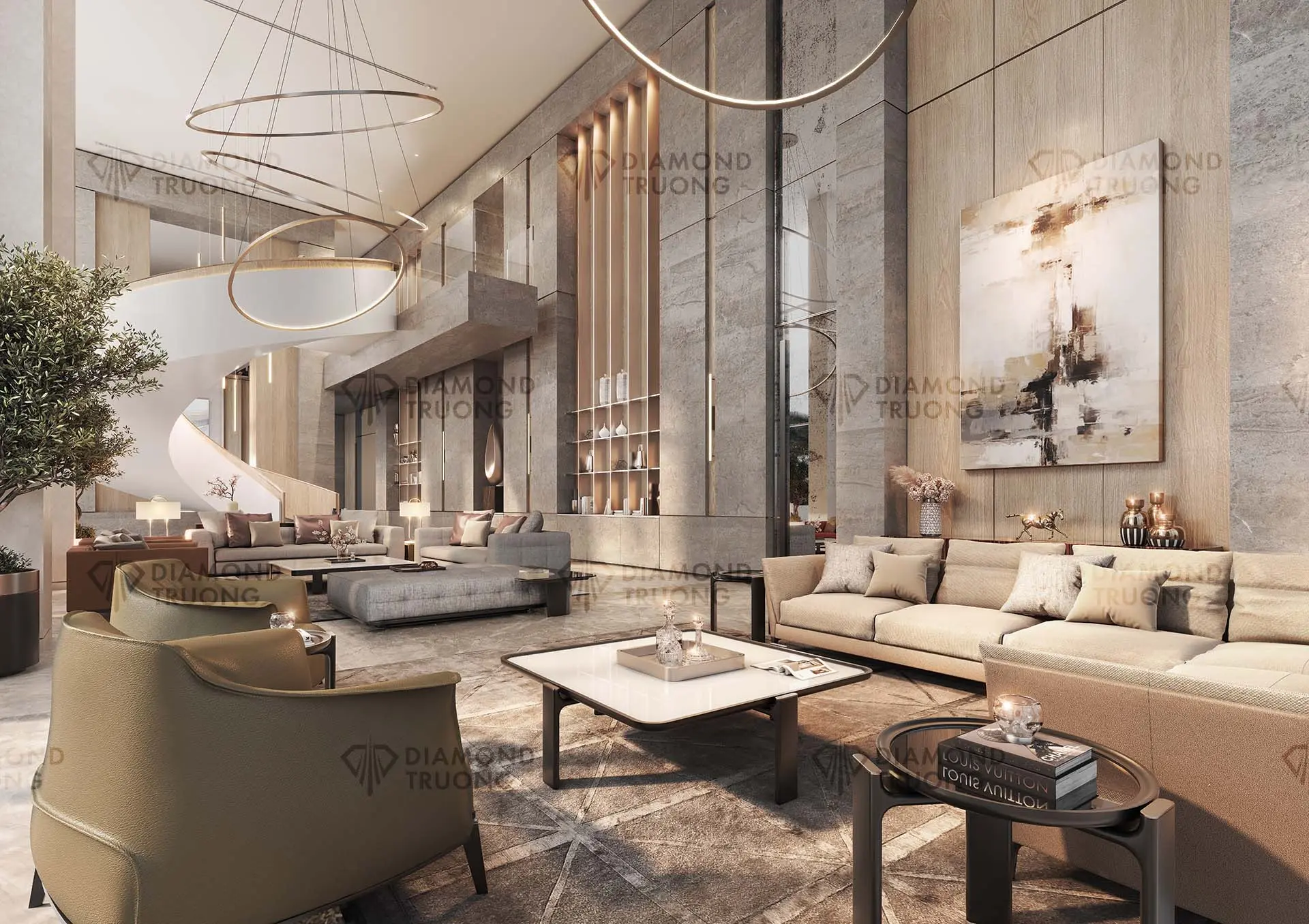 Sobha Seahaven Tower C Living Area