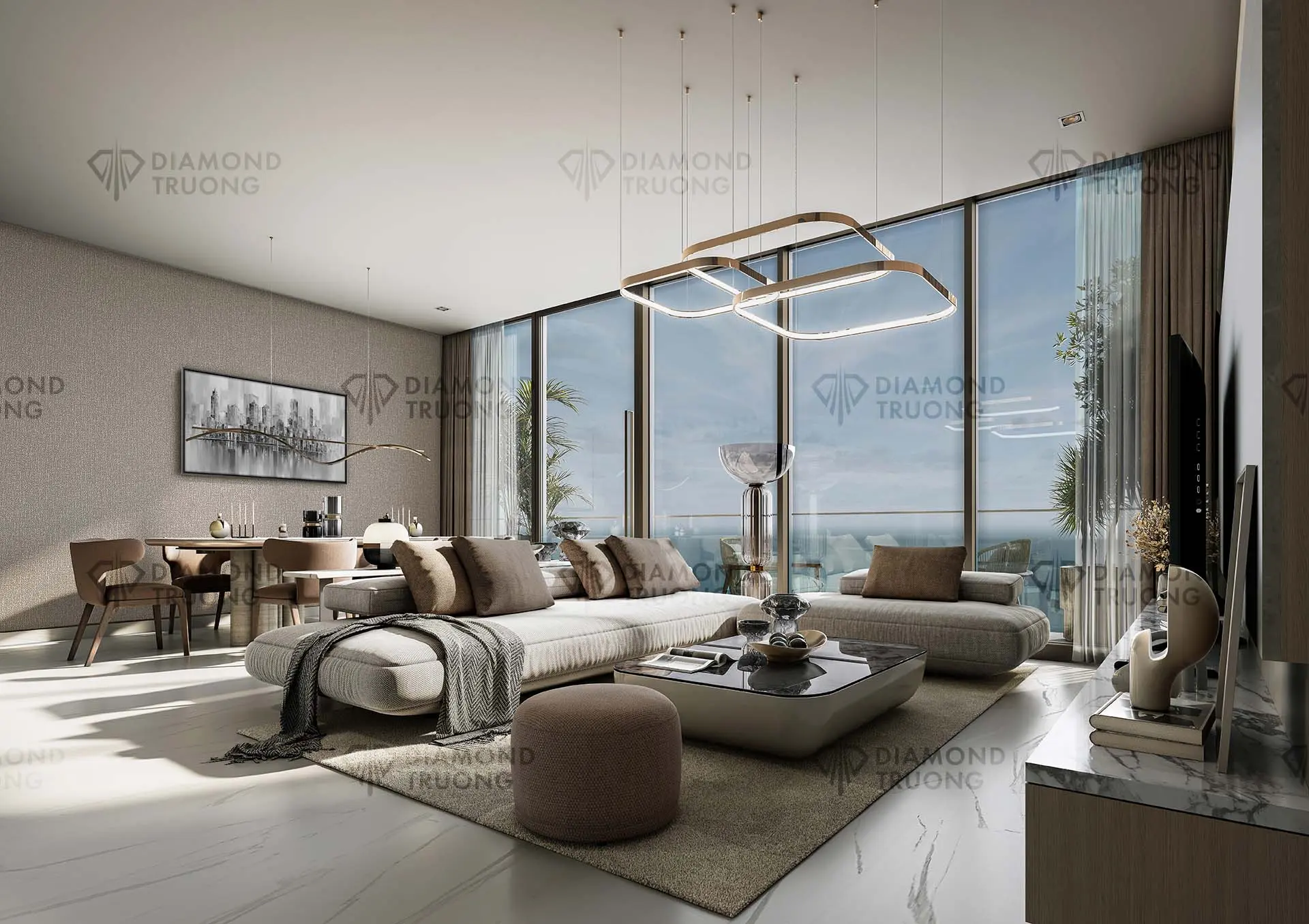 Sobha Skyparks Dining And Living Area