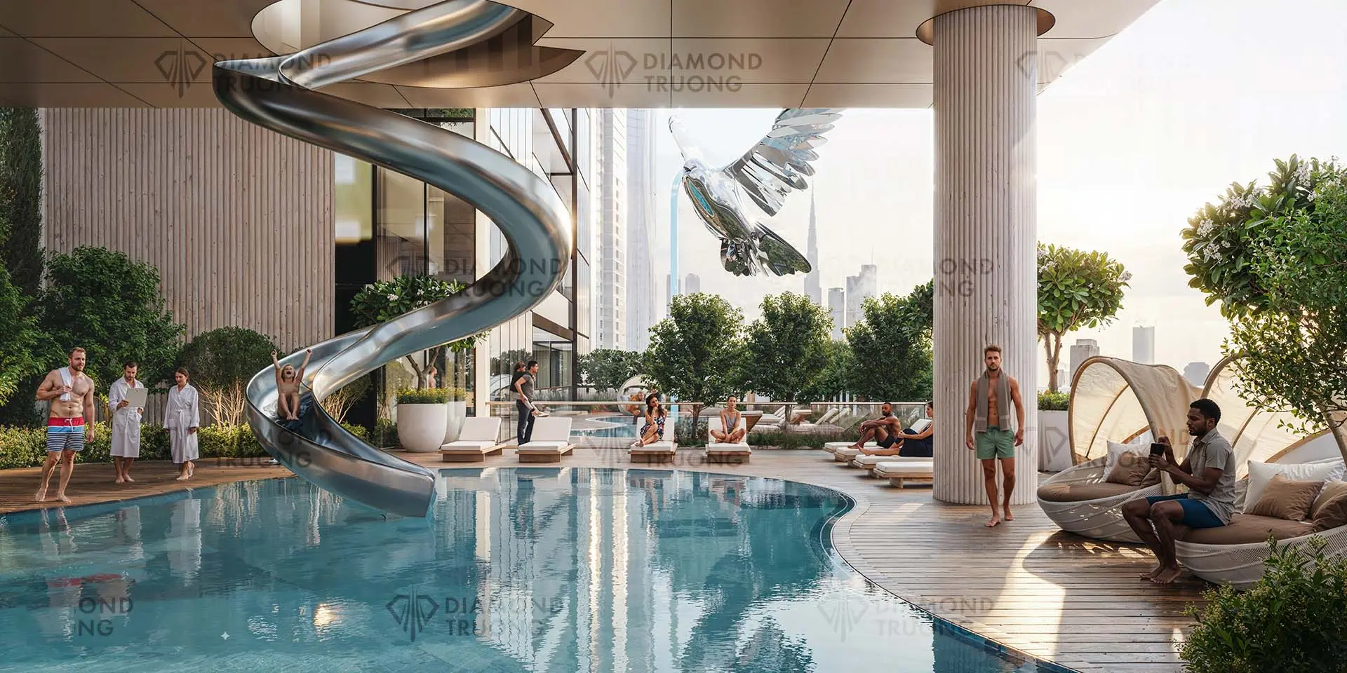 Sobha Skyparks Pool Area