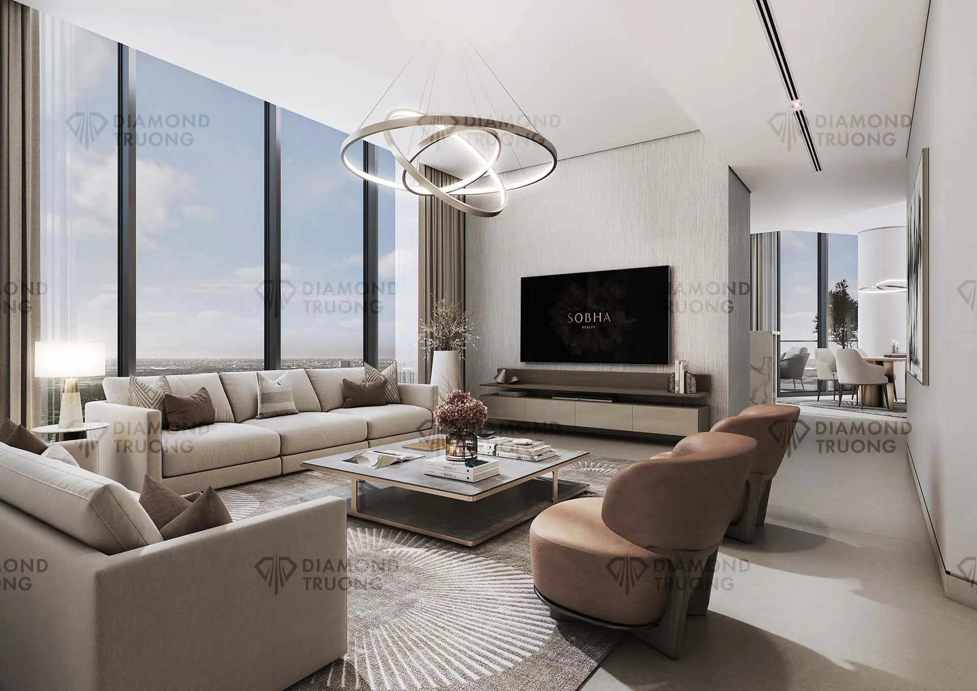 Sobha Solis Living Room