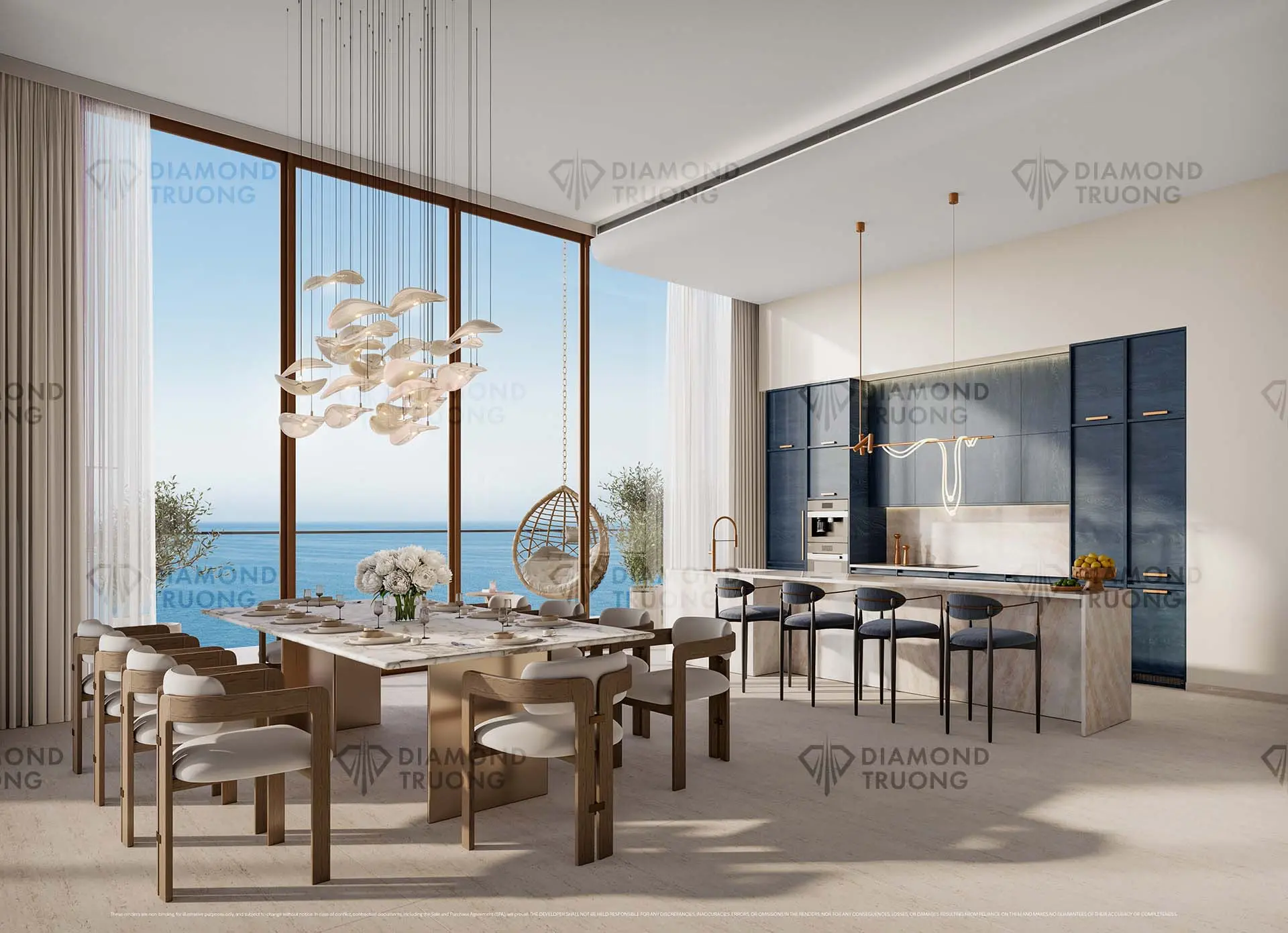 The Mural Dining And Kitchen Area