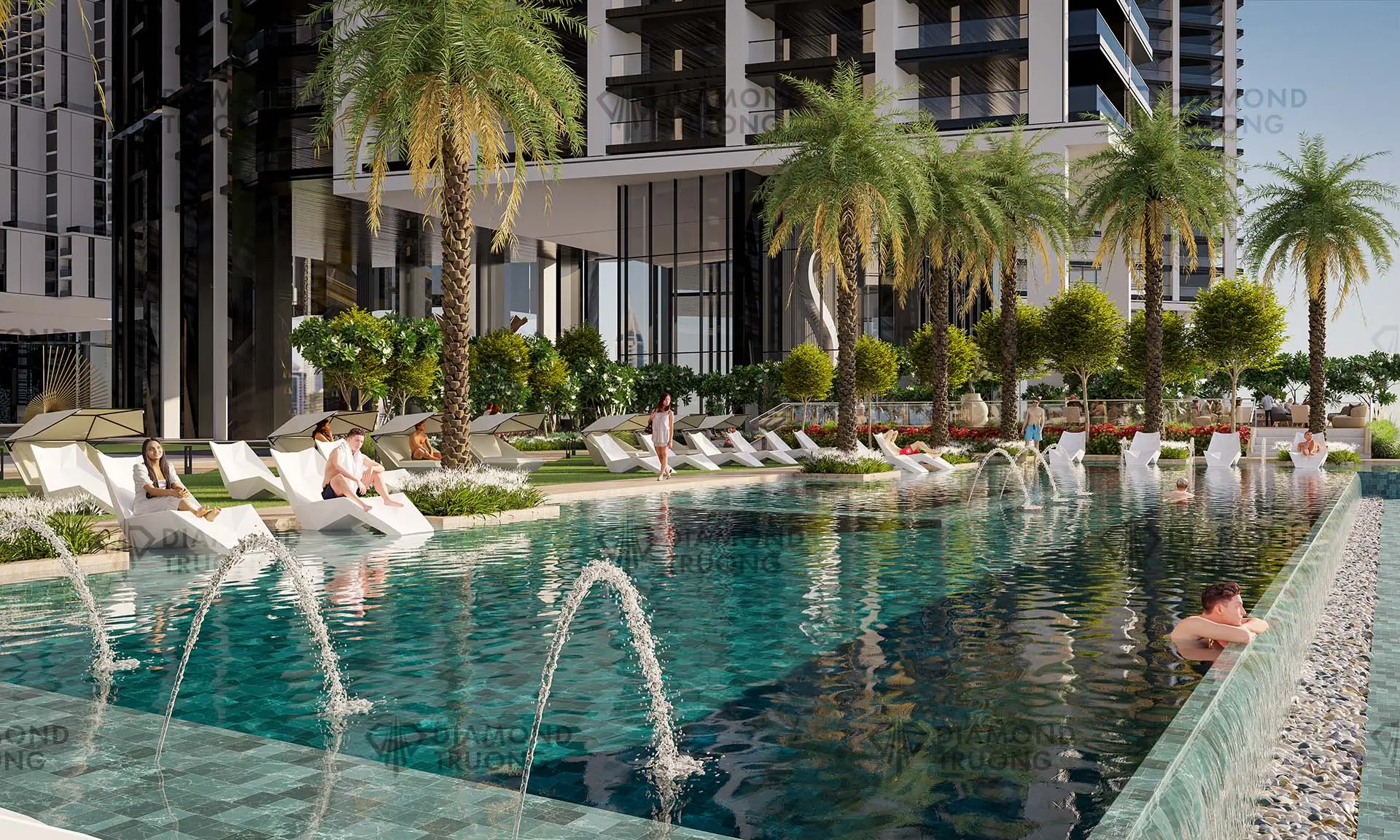 The Serene Pool Area