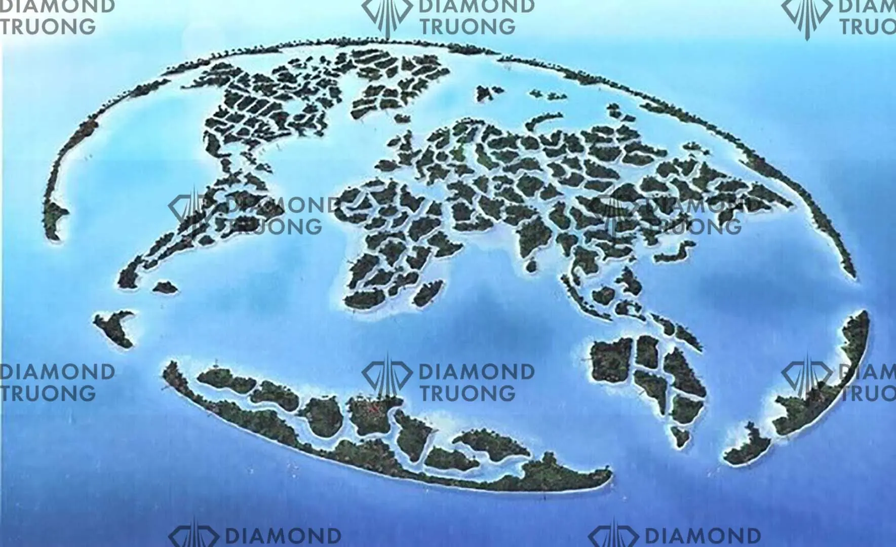 World Islands aerial view